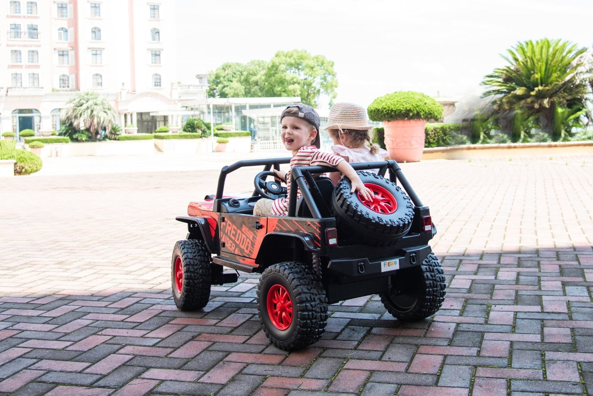 2026 24V Jeep Style RAIDER 2 Seater Kids Ride On Car with Remote Control and Back Wheel - Couch Potato