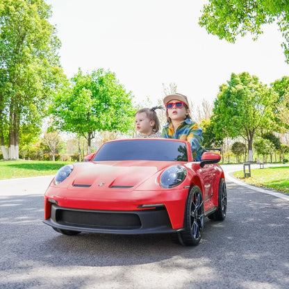 2026 24V Porsche 911 GT3 2 Seater Kids Ride On Car - NEW Silent Motor - Couch Potato