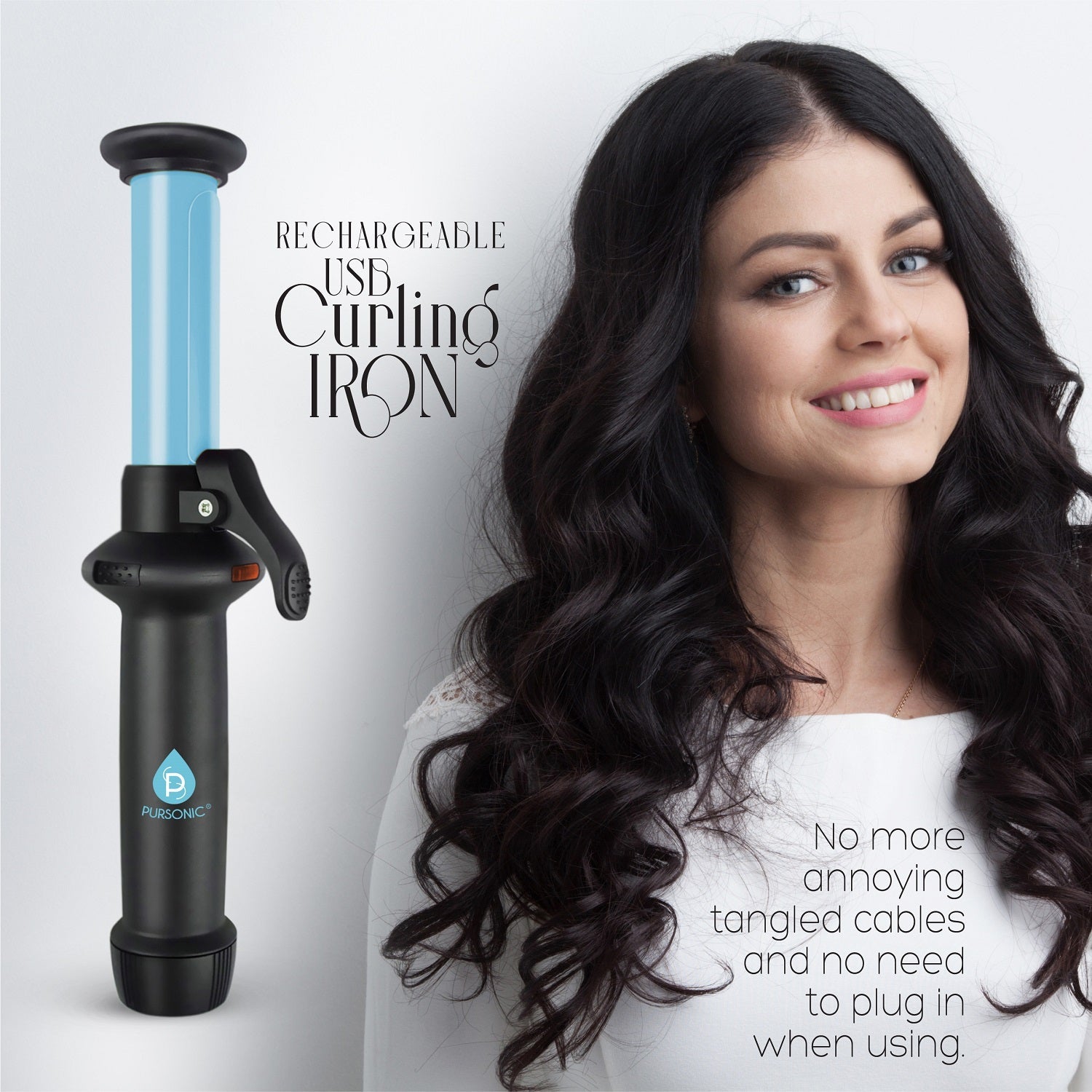 USB Rechargeable Mini Curling Iron - Couch Potato