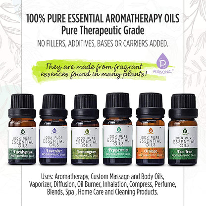6 Pack of 100% Pure Essential Aromatherapy Oils - Couch Potato