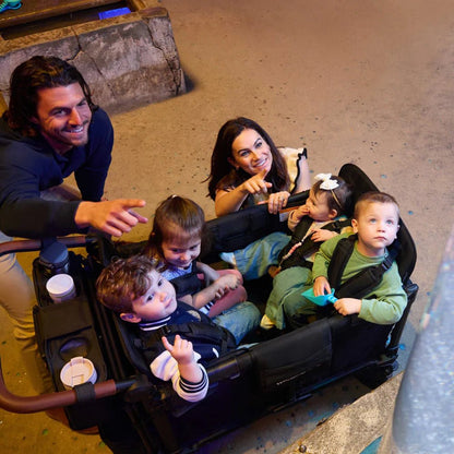 Wonderfold W4 Luxe Pro Quad Stroller Wagon - Couch Potato