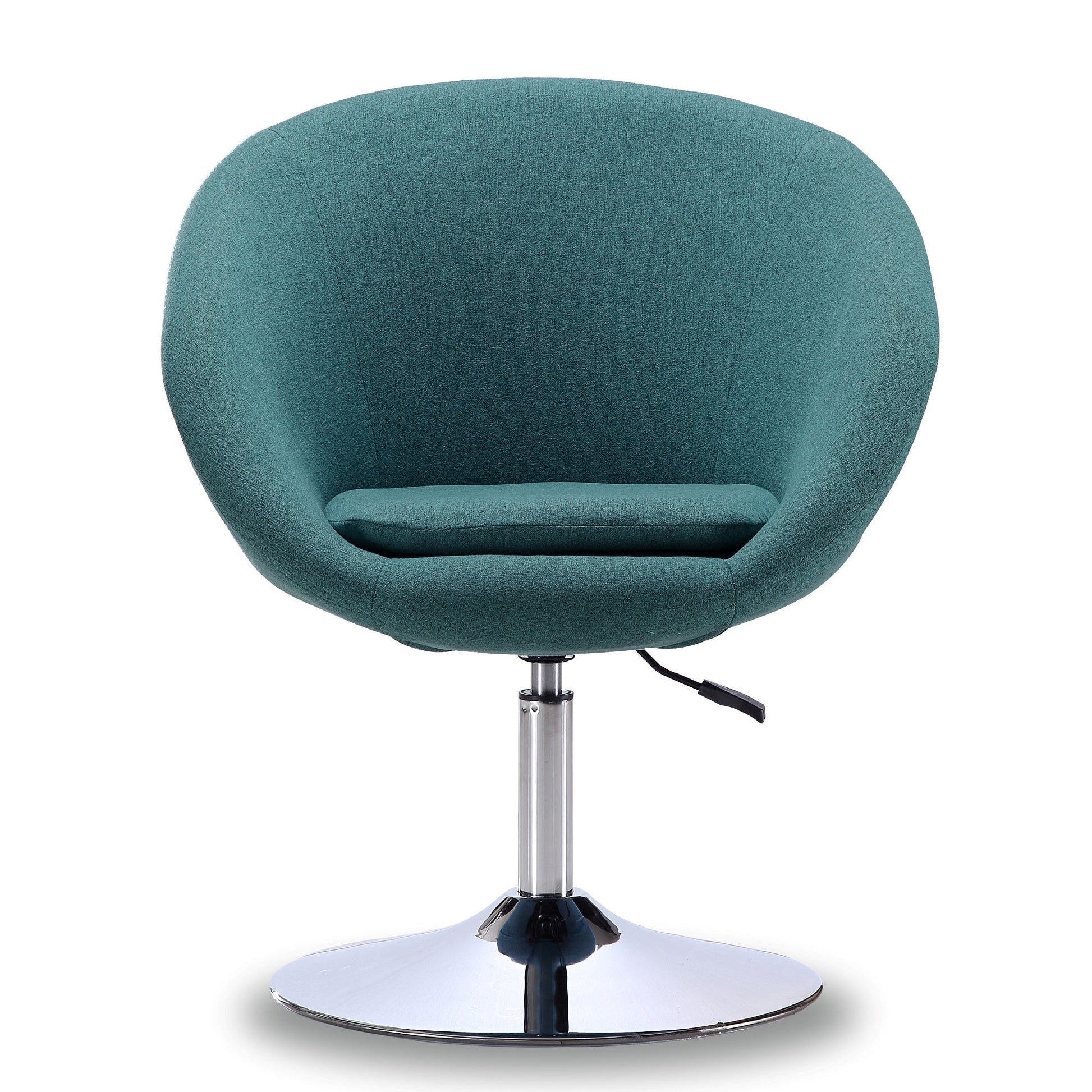 Chandra Swivel Adjustable Faux Leather Accent/Office Chair - Teal Blue - Couch Potato
