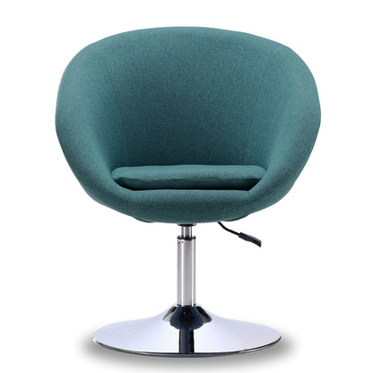 Chandra Swivel Adjustable Faux Leather Accent/Office Chair - Teal Blue - Couch Potato