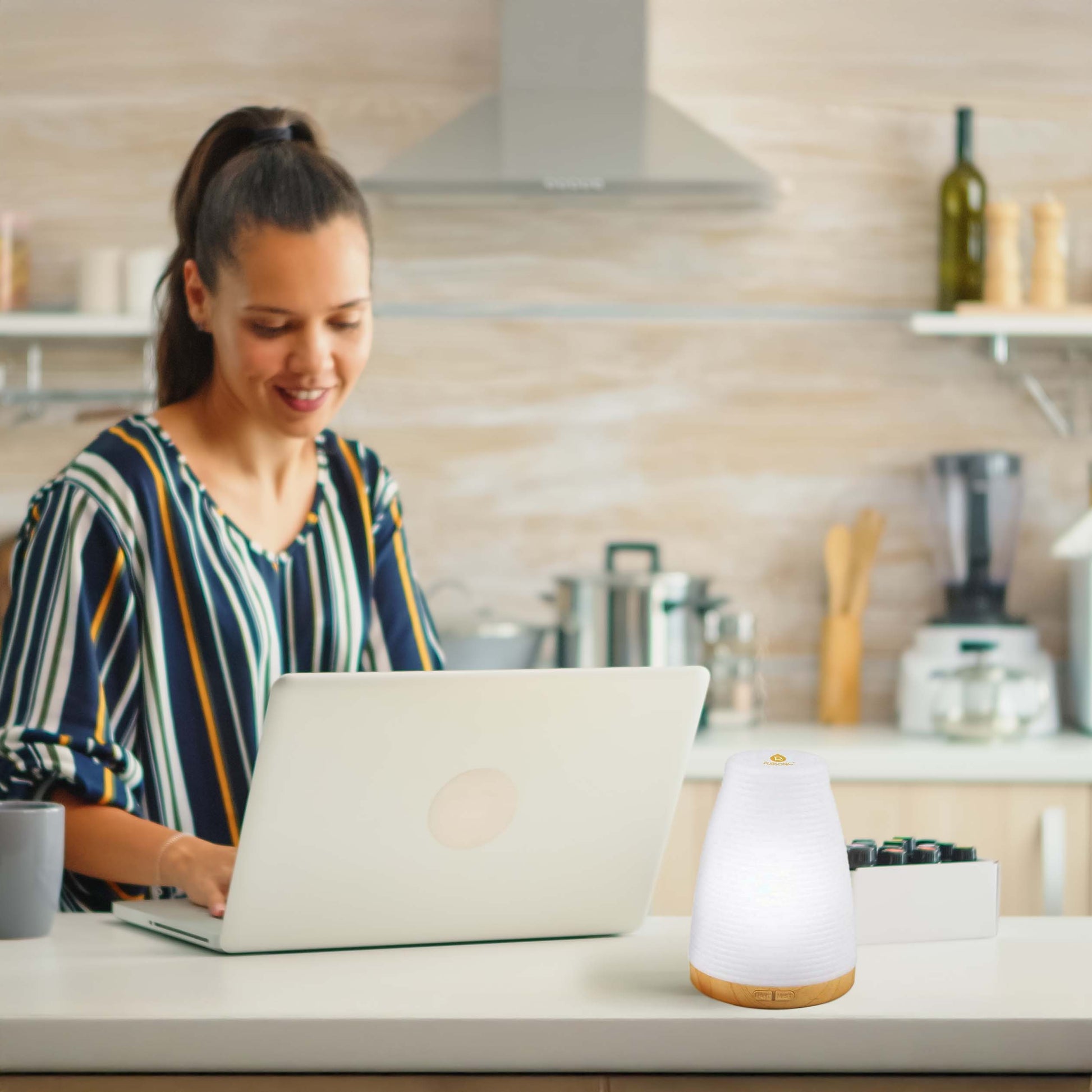 2 - in - 1 USB Essential oil Aroma Diffuser - Couch Potato