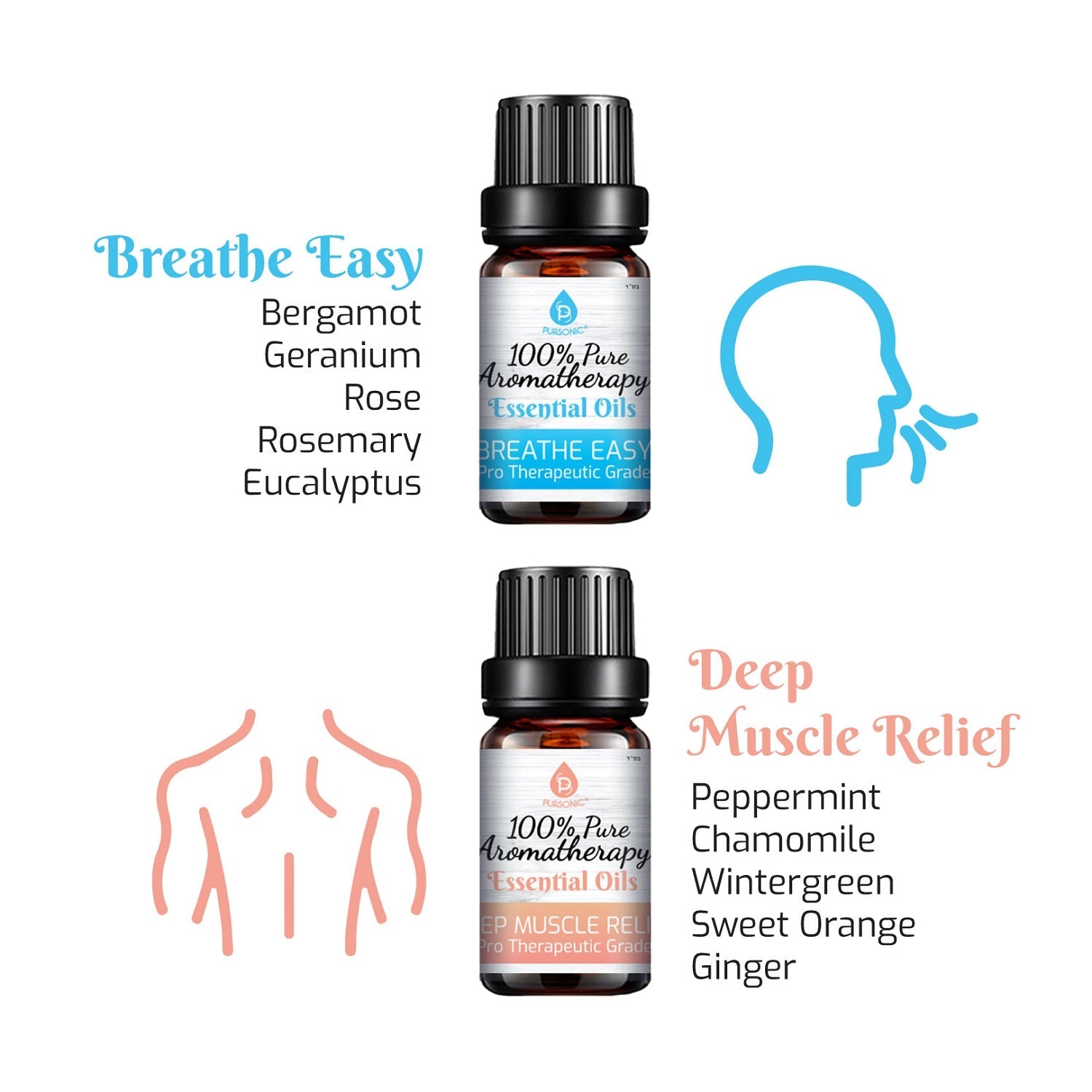6 Pack of 100% Pure Essential Aromatherapy Oils Blends - Couch Potato