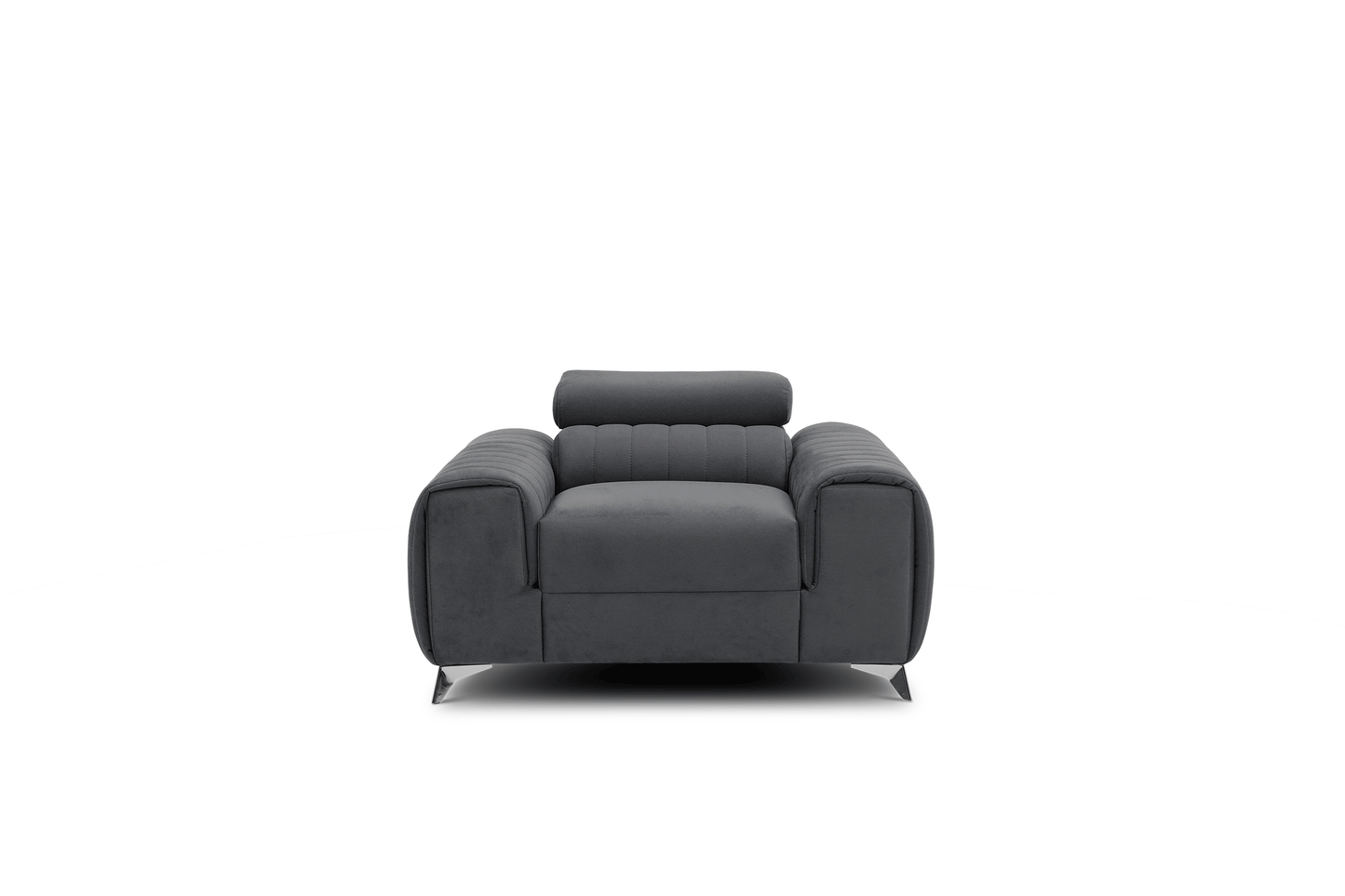 Laurence Modern Accent Chair - Dark Grey