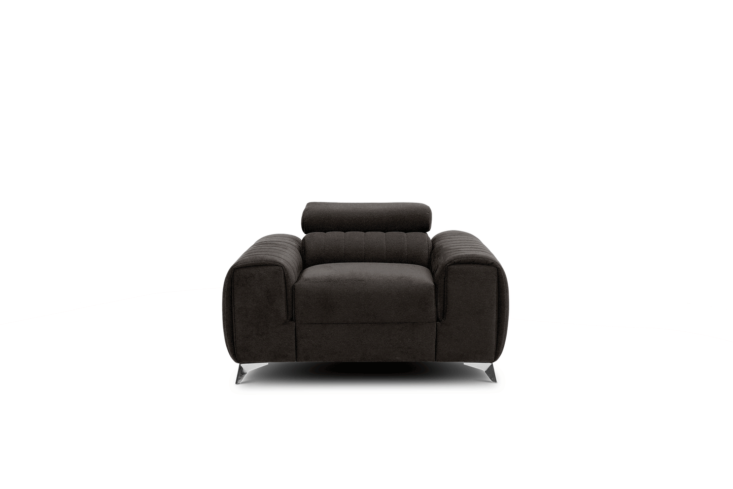 Laurence Modern Accent Chair - Dark Brown