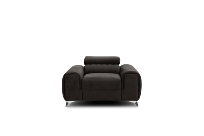 Laurence Modern Accent Chair - Dark Brown