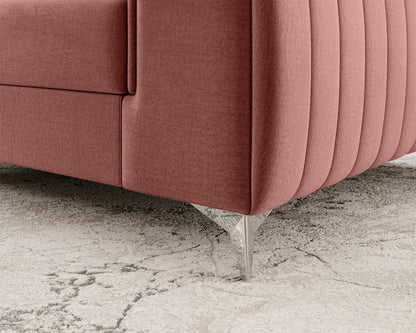 Laurence Modern Accent Chair - Plum - Couch Potato