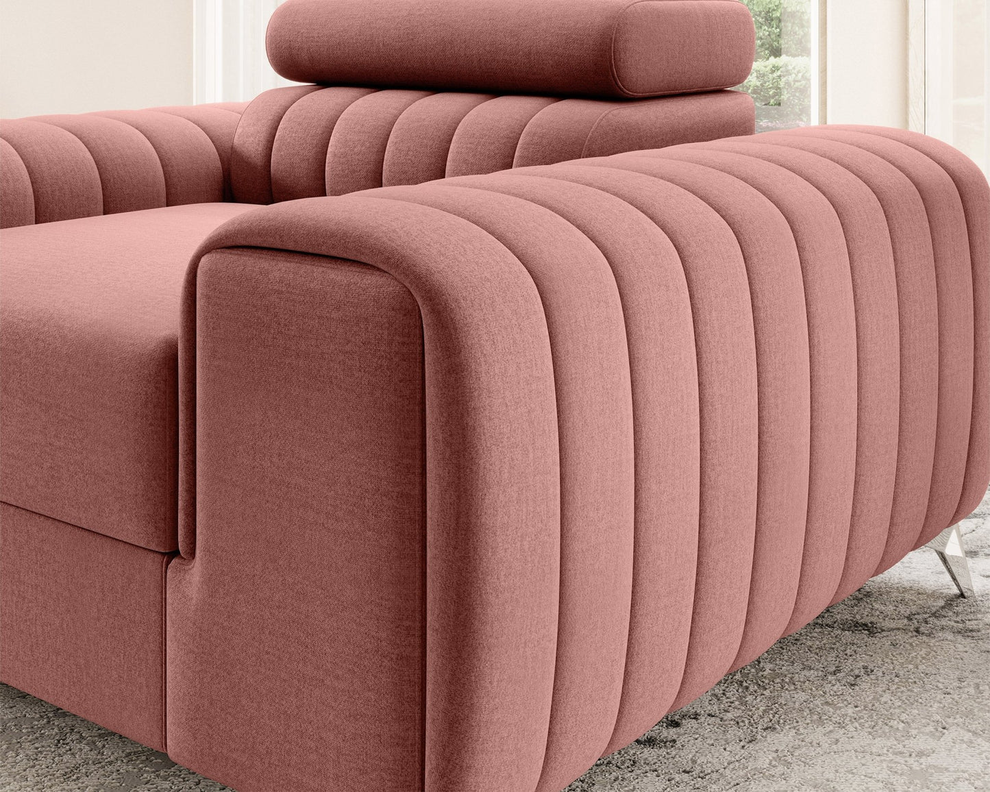 Laurence Modern Accent Chair - Plum - Couch Potato