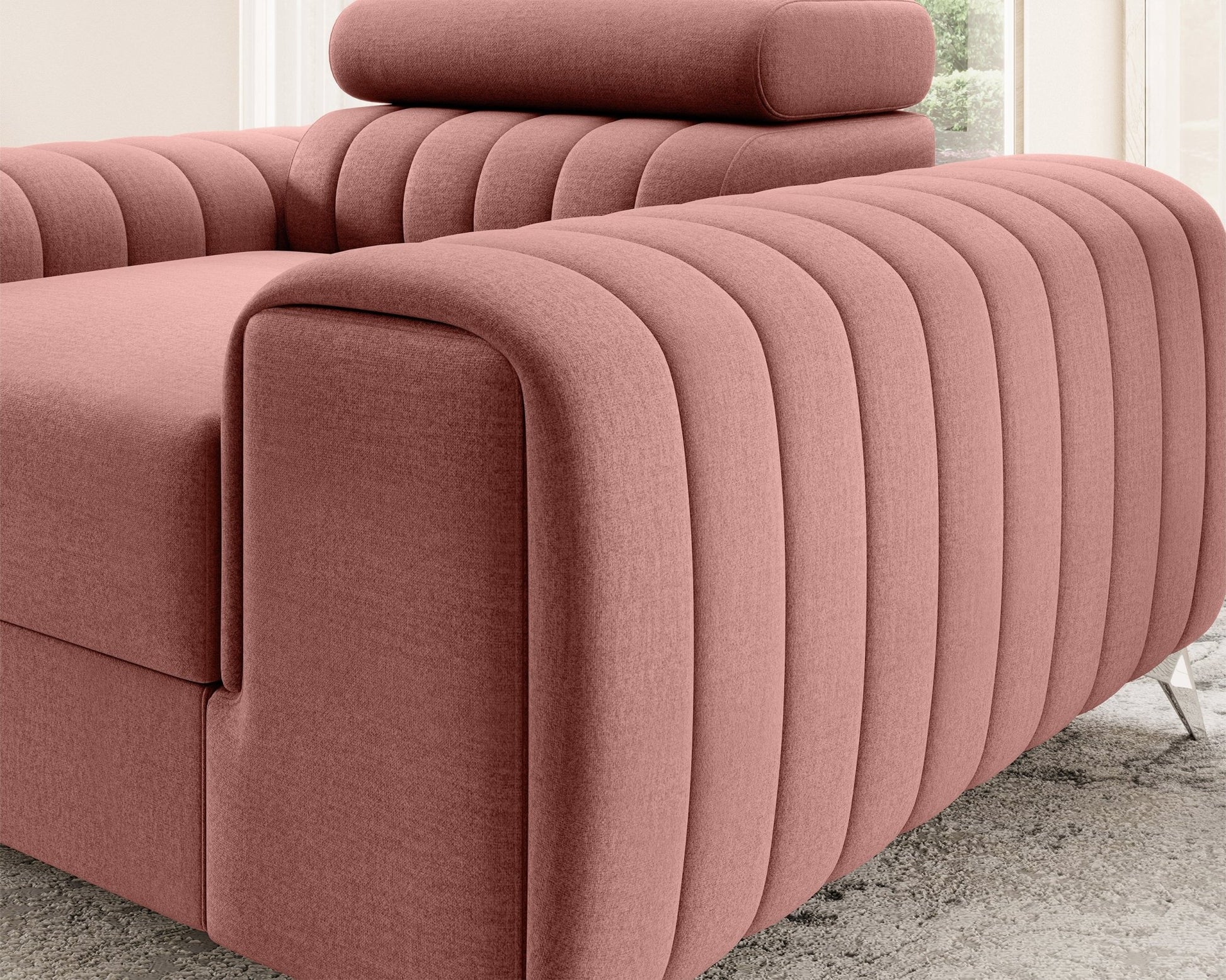 Laurence Modern Accent Chair - Plum - Couch Potato