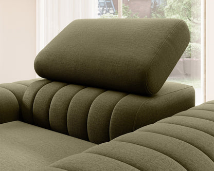 Laurence Modern Accent Chair - Olive Green - Couch Potato