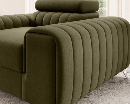 Laurence Modern Accent Chair - Olive Green - Couch Potato