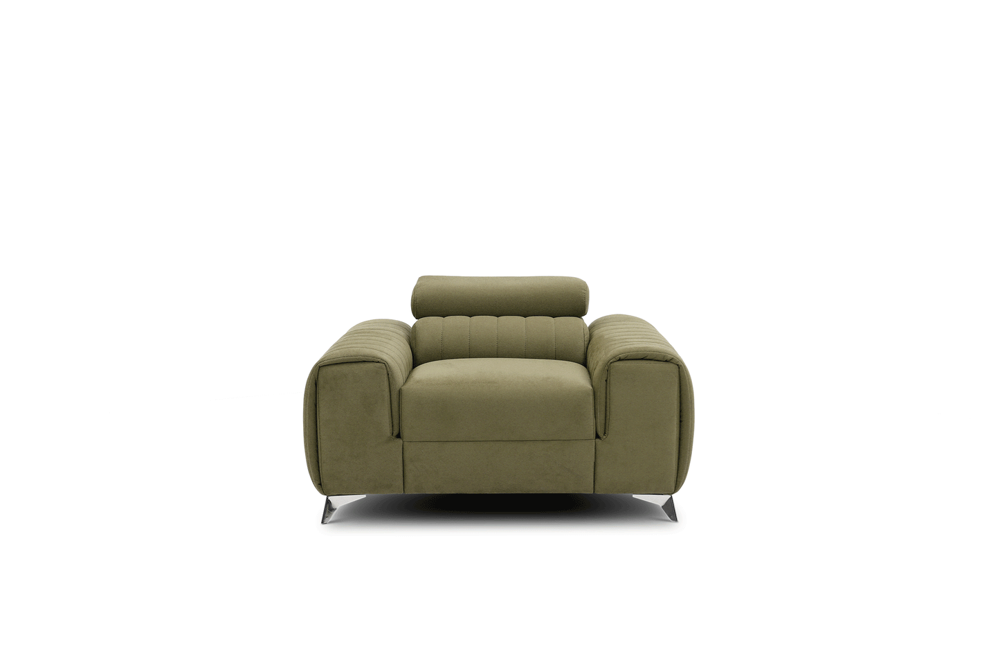 Laurence Modern Accent Chair - Olive Green