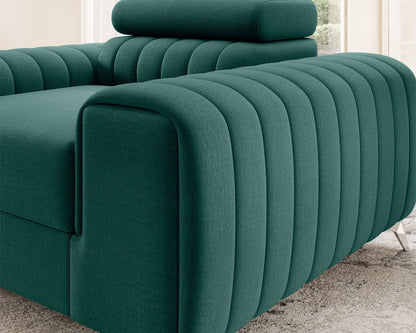 Laurence Modern Accent Chair - Teal Green - Couch Potato