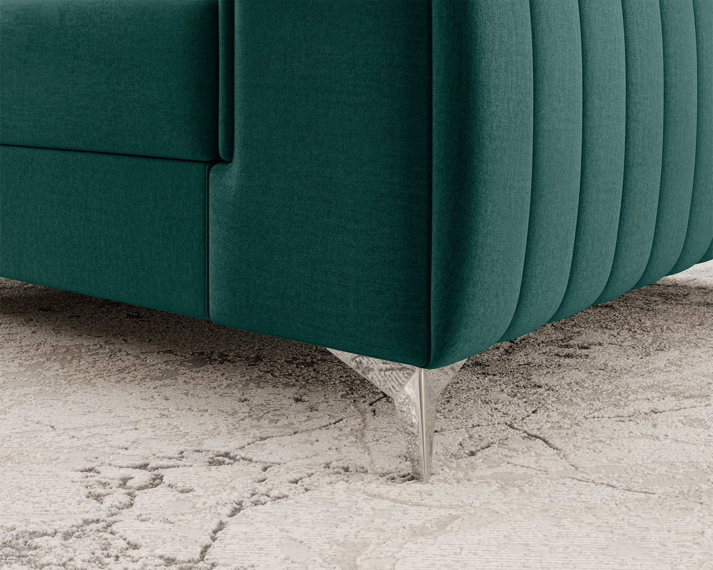 Laurence Modern Accent Chair - Teal Green - Couch Potato