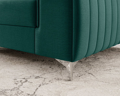 Laurence Modern Accent Chair - Teal Green - Couch Potato