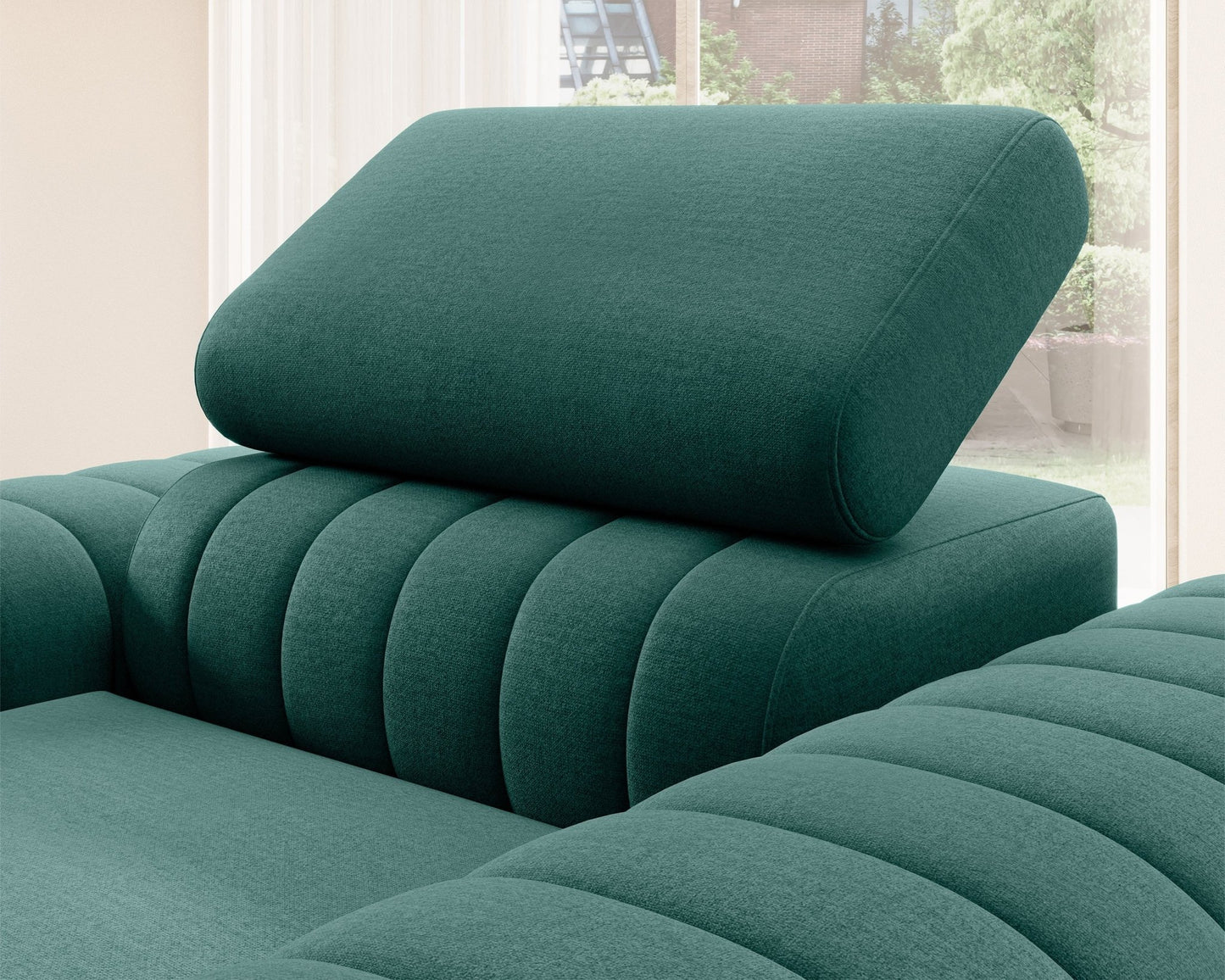 Laurence Modern Accent Chair - Teal Green - Couch Potato