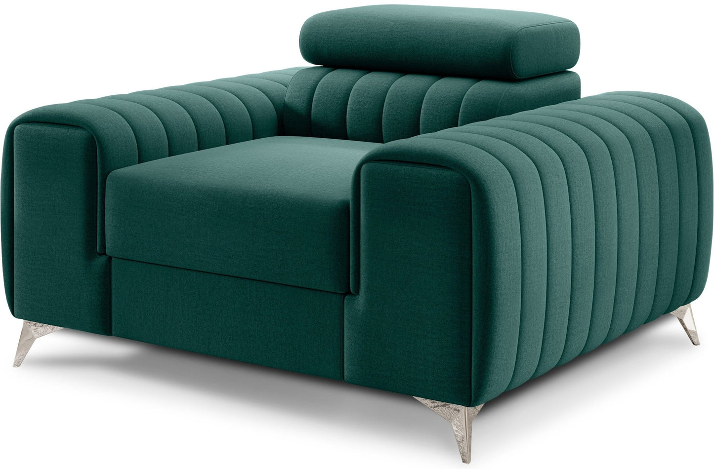 Laurence Modern Accent Chair - Teal Green - Couch Potato