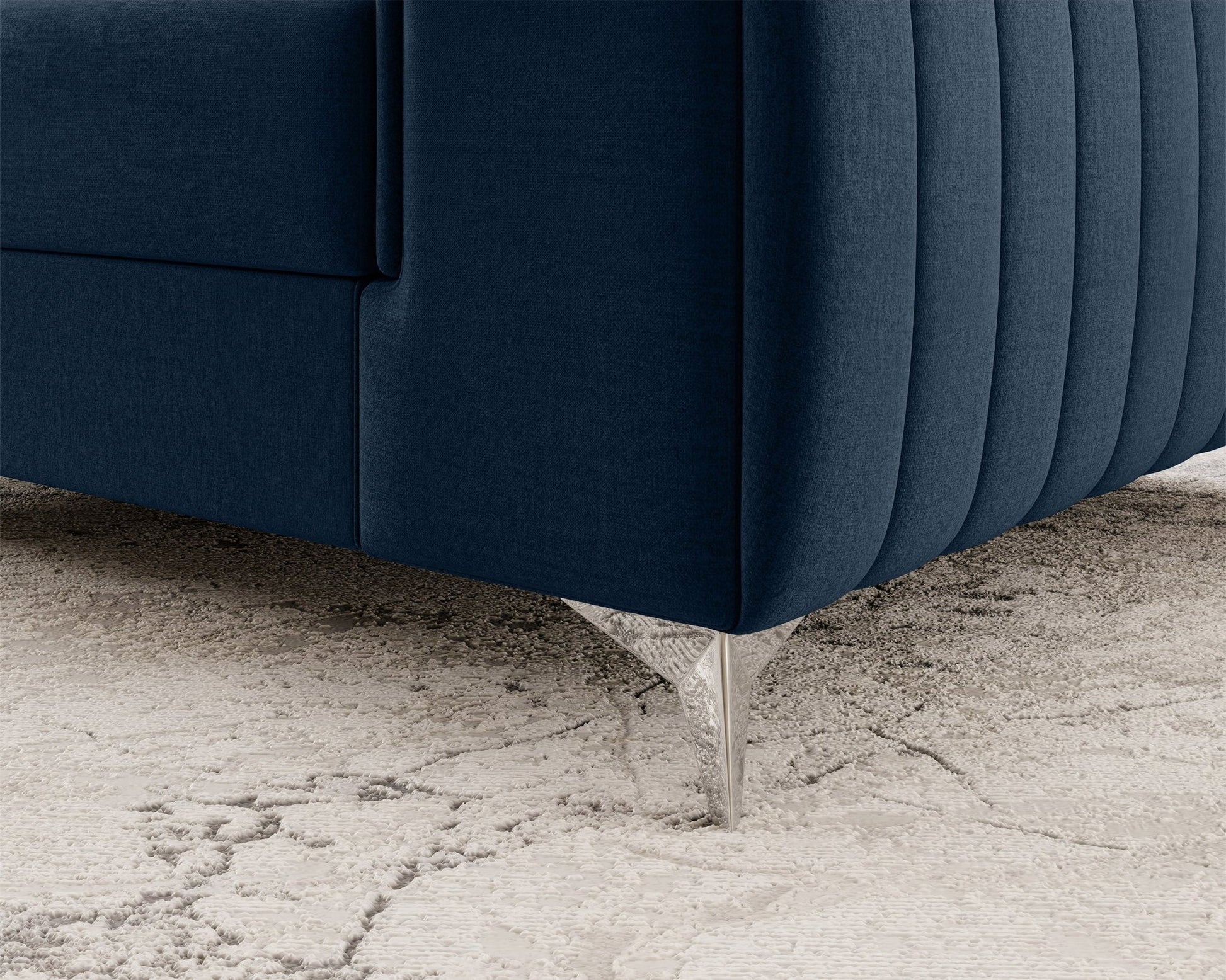 Laurence Modern Accent Chair - Navy Blue - Couch Potato