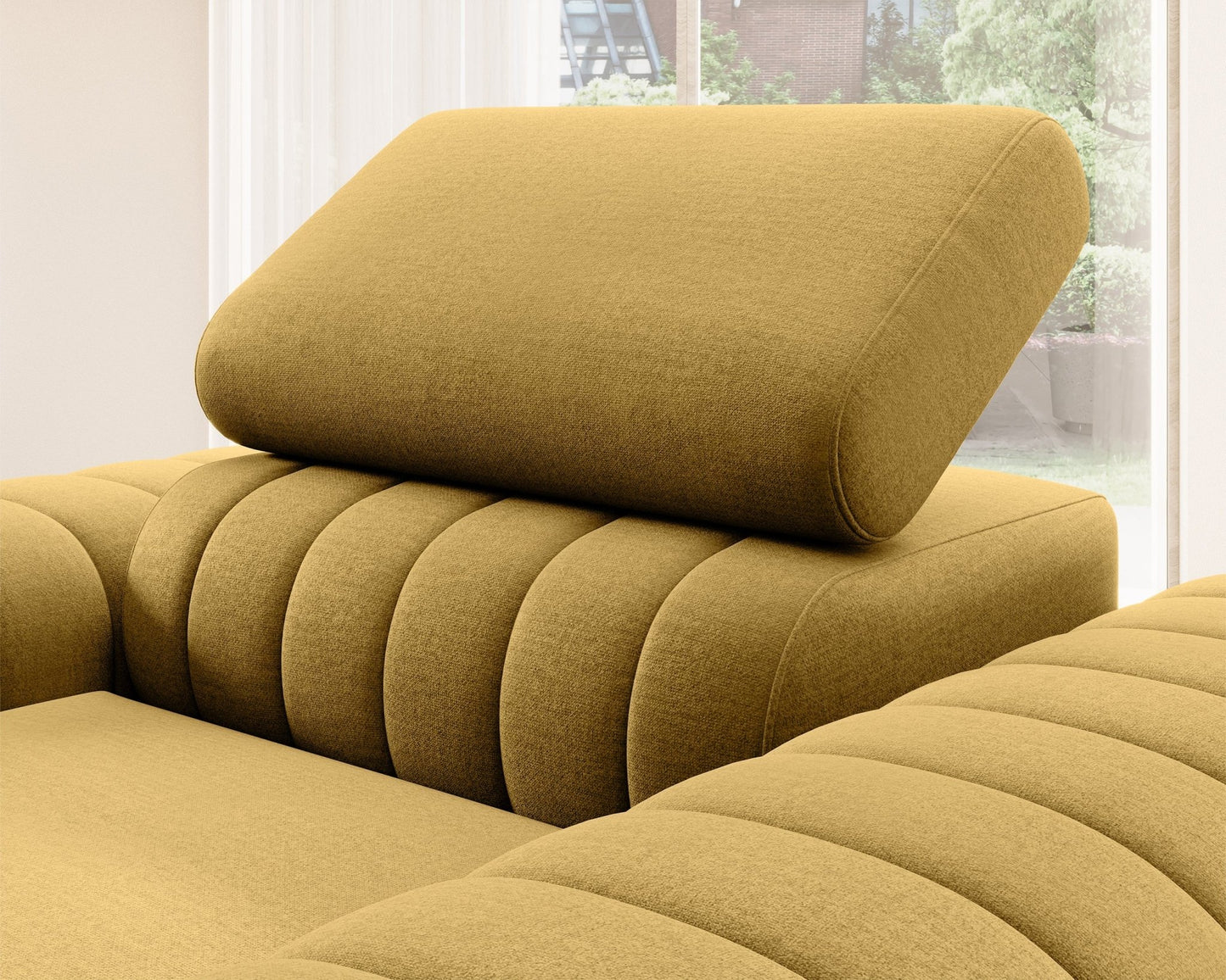 Laurence Modern Accent Chair - Mustard - Couch Potato