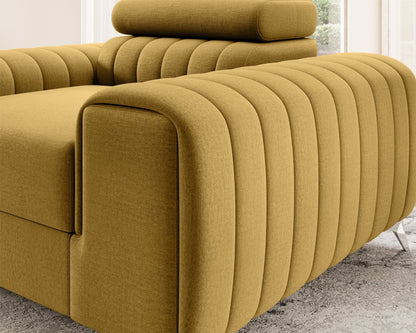 Laurence Modern Accent Chair - Mustard - Couch Potato