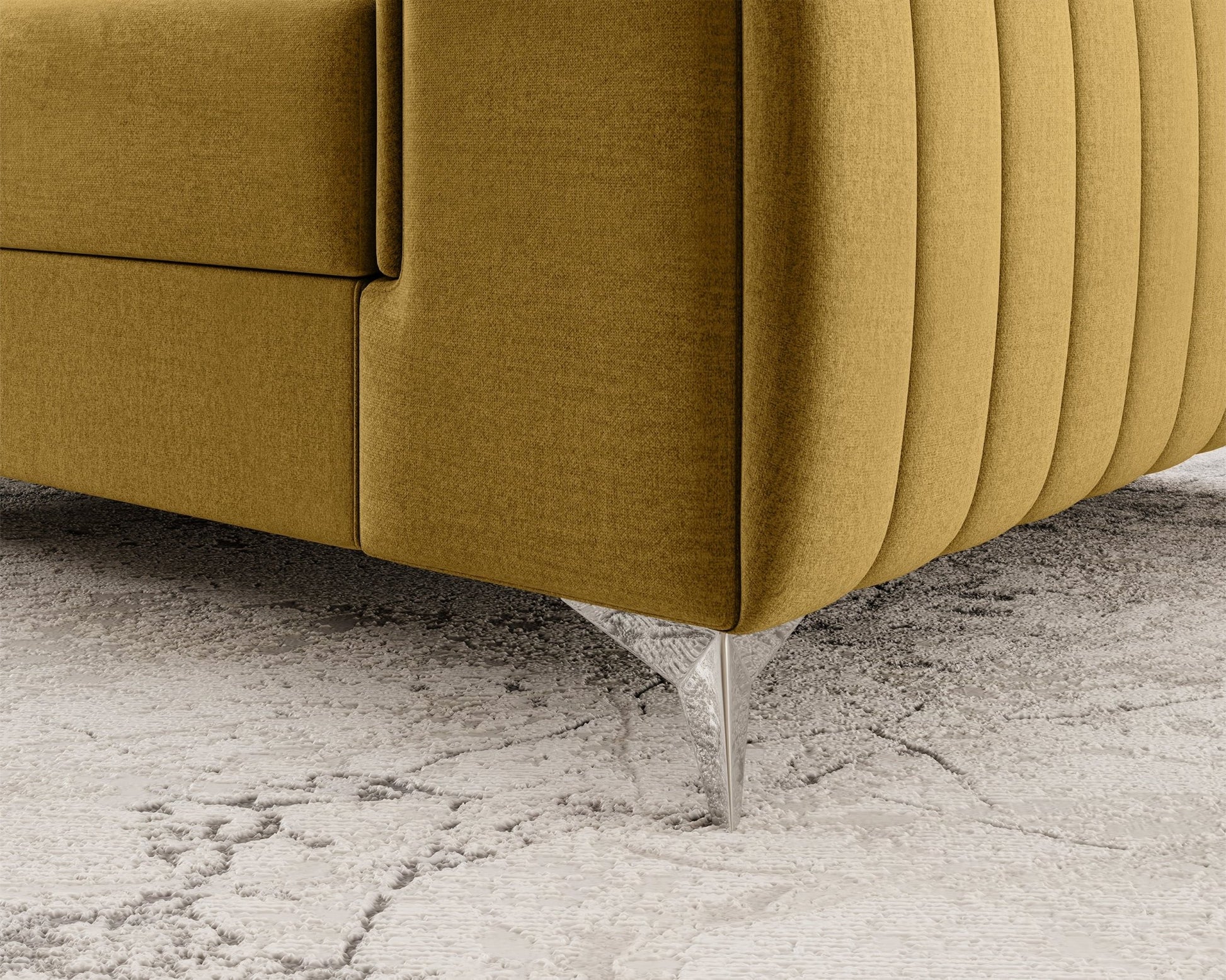 Laurence Modern Accent Chair - Mustard - Couch Potato