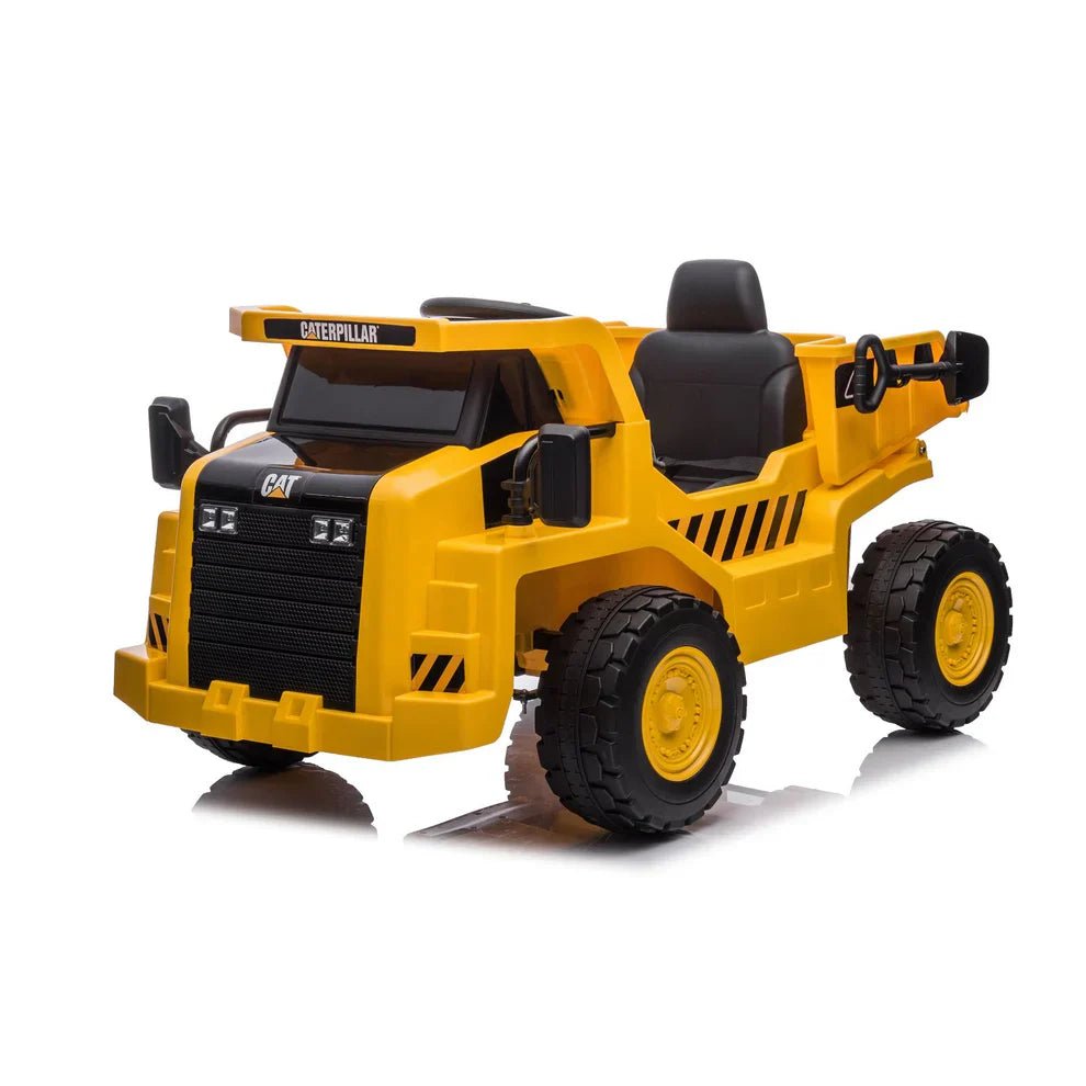 12V CAT Electric Dump Truck Kids Ride On - Couch Potato