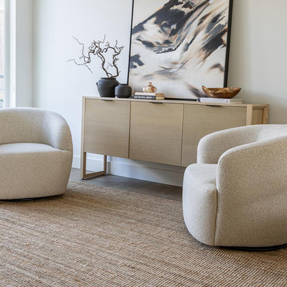 Aspen Swivel Chair - Beige Buff - Couch Potato
