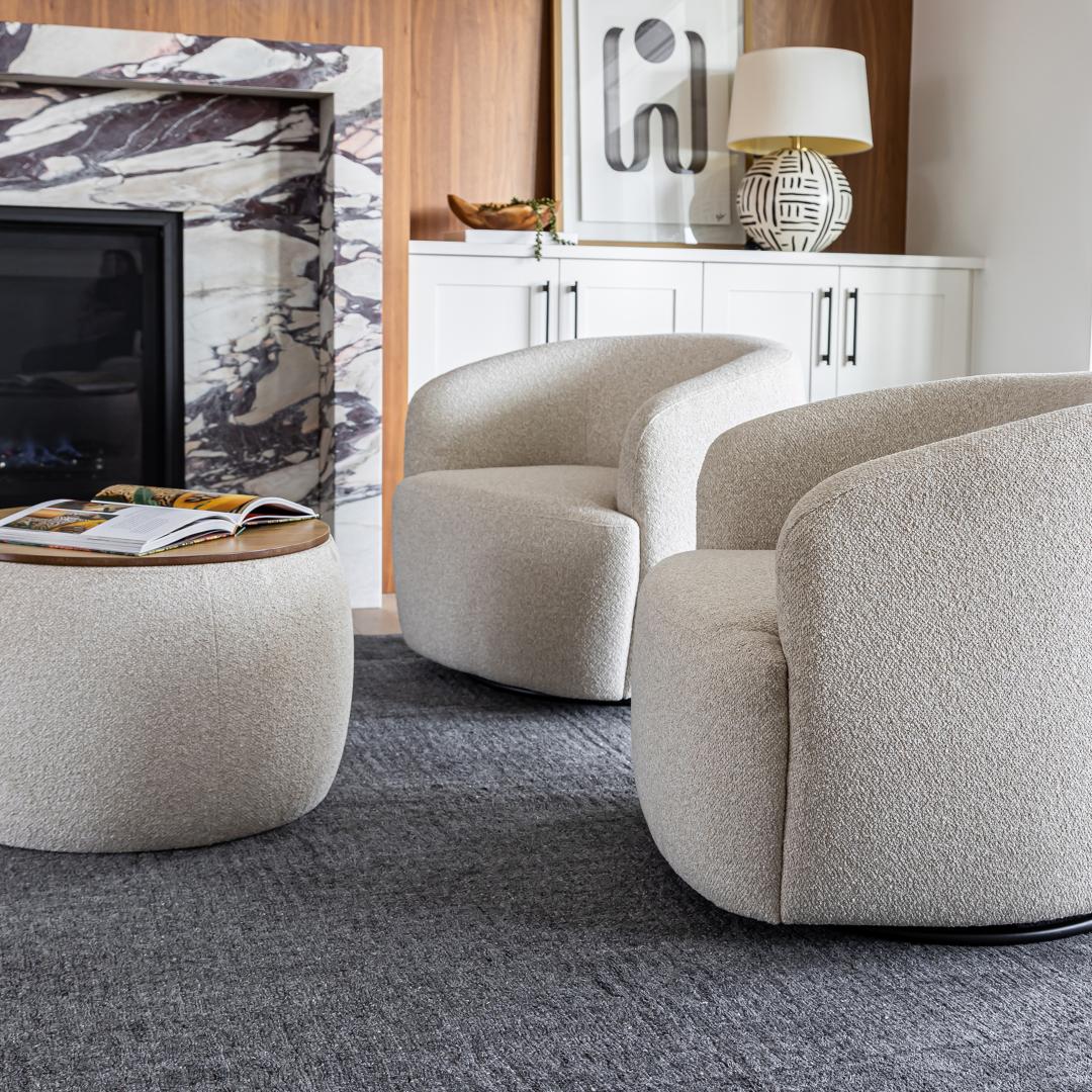 Aspen Swivel Chair - Beige Buff - Couch Potato