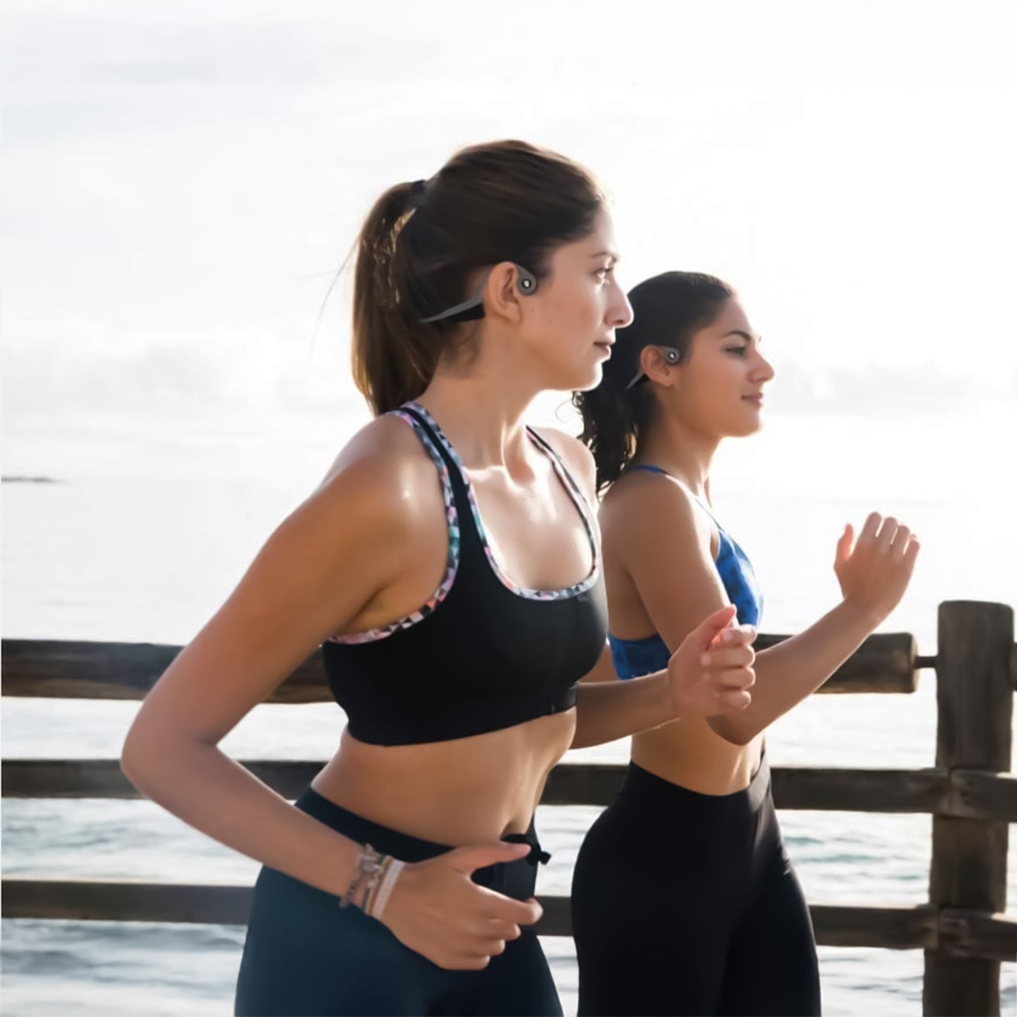 Pursonic Open - Ear Wireless Bone Conduction Headphones – Lightweight Bluetooth 5.0 Sports Earsets - Couch Potato