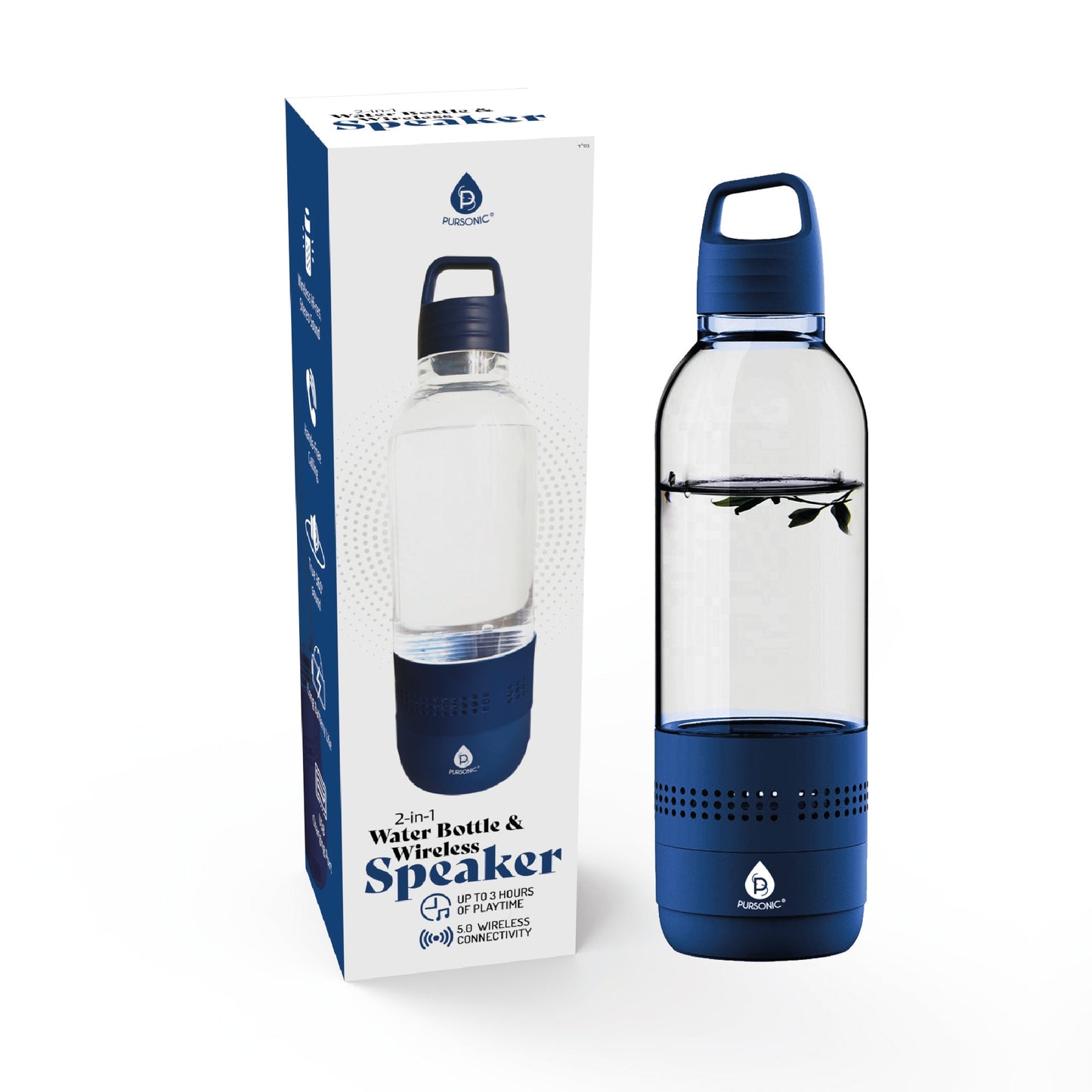 Pursonic 2 - in - 1 Water Bottle with Built - In Wireless Speaker - Couch Potato