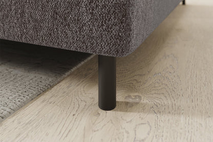 Barea 3 Seater Storage Sleeper Chaise Sofa - Fudge Brown - Couch Potato