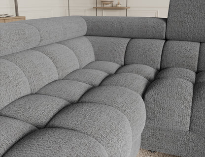 Fectory Sectional Storage Sleeper Chaise Sofa - Grey - Couch Potato