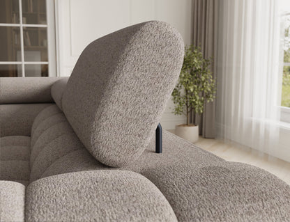 Fectory Sectional Storage Sleeper Chaise Sofa - Beige - Couch Potato