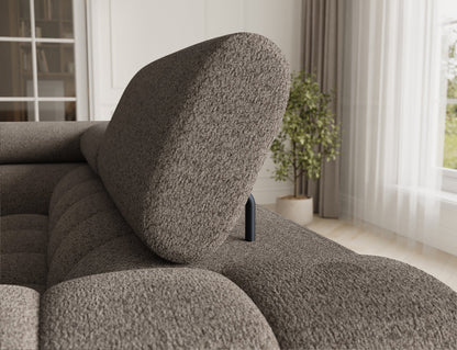 Fectory Sectional Storage Sleeper Chaise Sofa - Taupe - Couch Potato