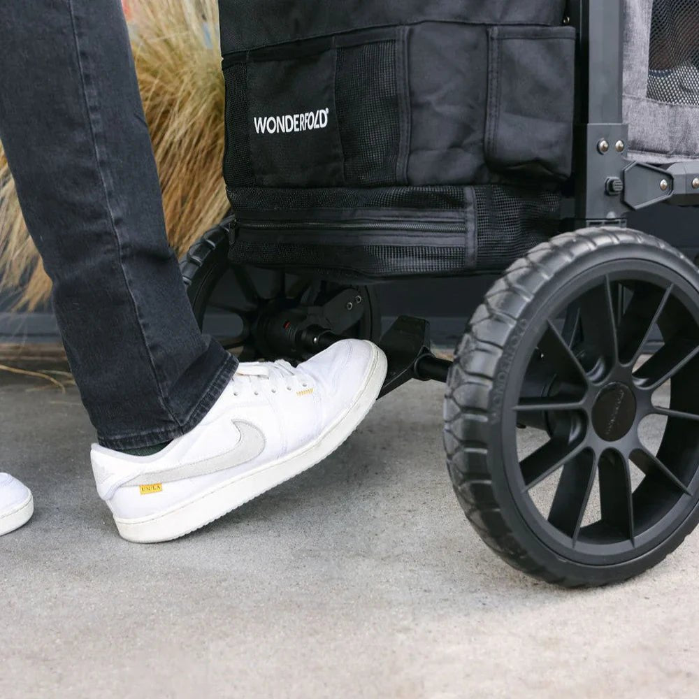Wonderfold W2 Luxe Pro Double Stroller Wagon - Couch Potato