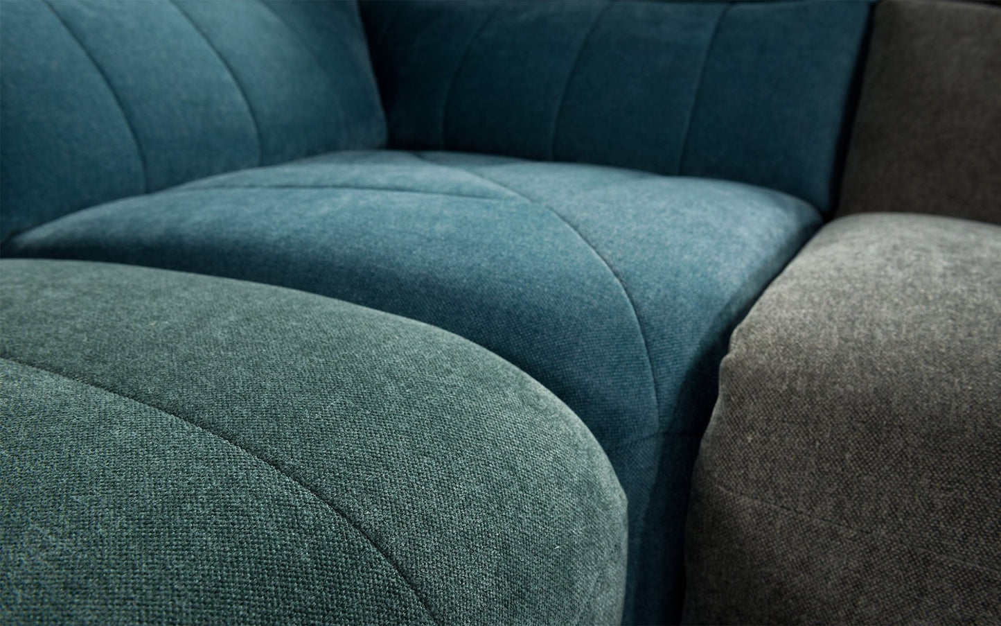 Camaro Modular Sectional - Blue/Green - Couch Potato