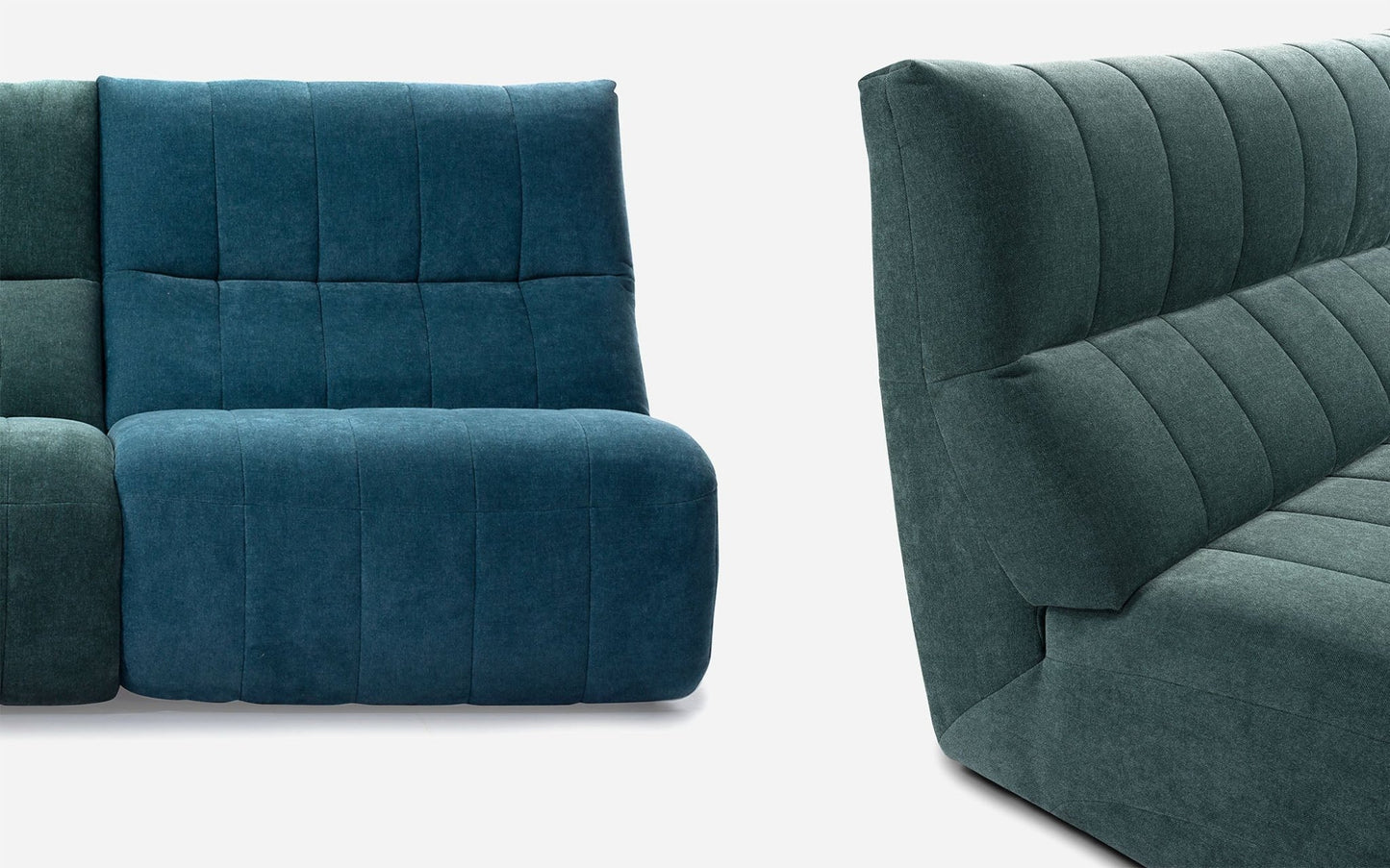 Camaro Modular Sectional - Blue/Green - Couch Potato