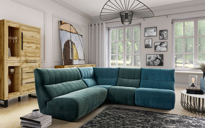 Camaro Modular Sectional - Blue/Green - Couch Potato