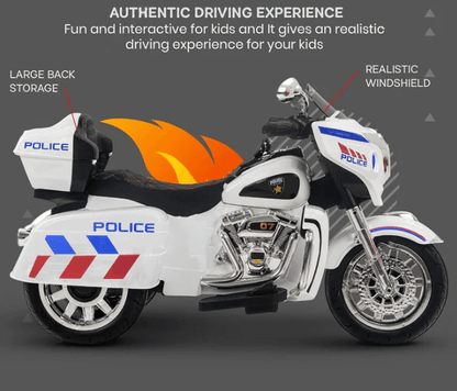 12V Kids Ride on Three - Wheeled Motorcycle For Age 3 - 8 - Couch Potato