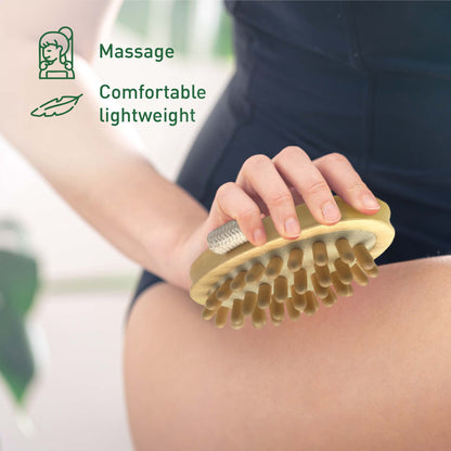 Rubber Massager with Lotus Wooden Handle - Couch Potato