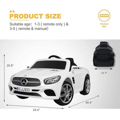 2026 Mercedes Benz 12V SL500 Kids Ride On Car with Remote Control - Couch Potato