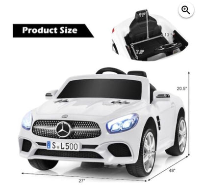 2026 Mercedes Benz 12V SL500 Kids Ride On Car with Remote Control - Couch Potato