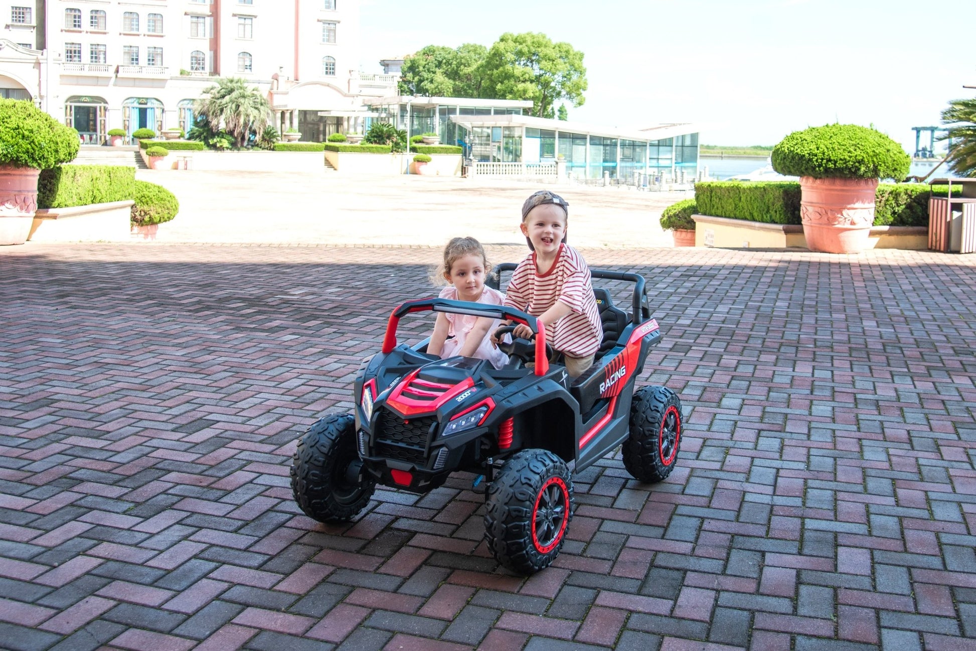 2026 24V DUNE BUGGY DELUXE 2 SEATER KIDS RIDE ON CAR WITH REMOTE CONTROL - Couch Potato