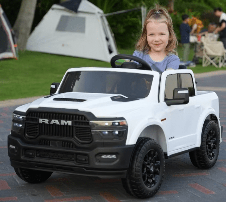 2026 Dodge Ram 24V 2 Seater Kids Ride On Car with Remote Control - Couch Potato