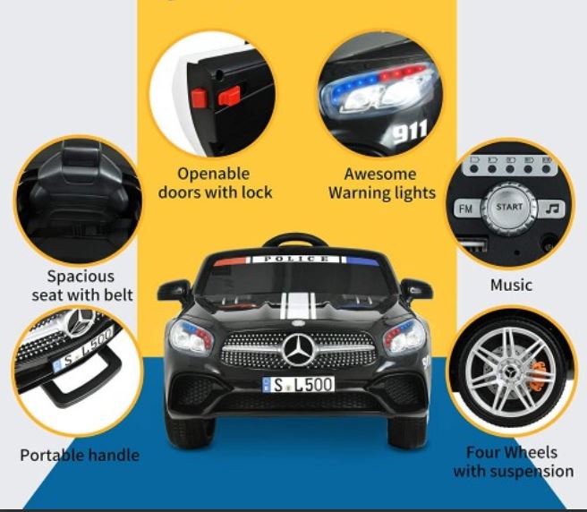 2026 Mercedes Benz 12V SL500 Kids Ride On Car with Remote Control - Couch Potato