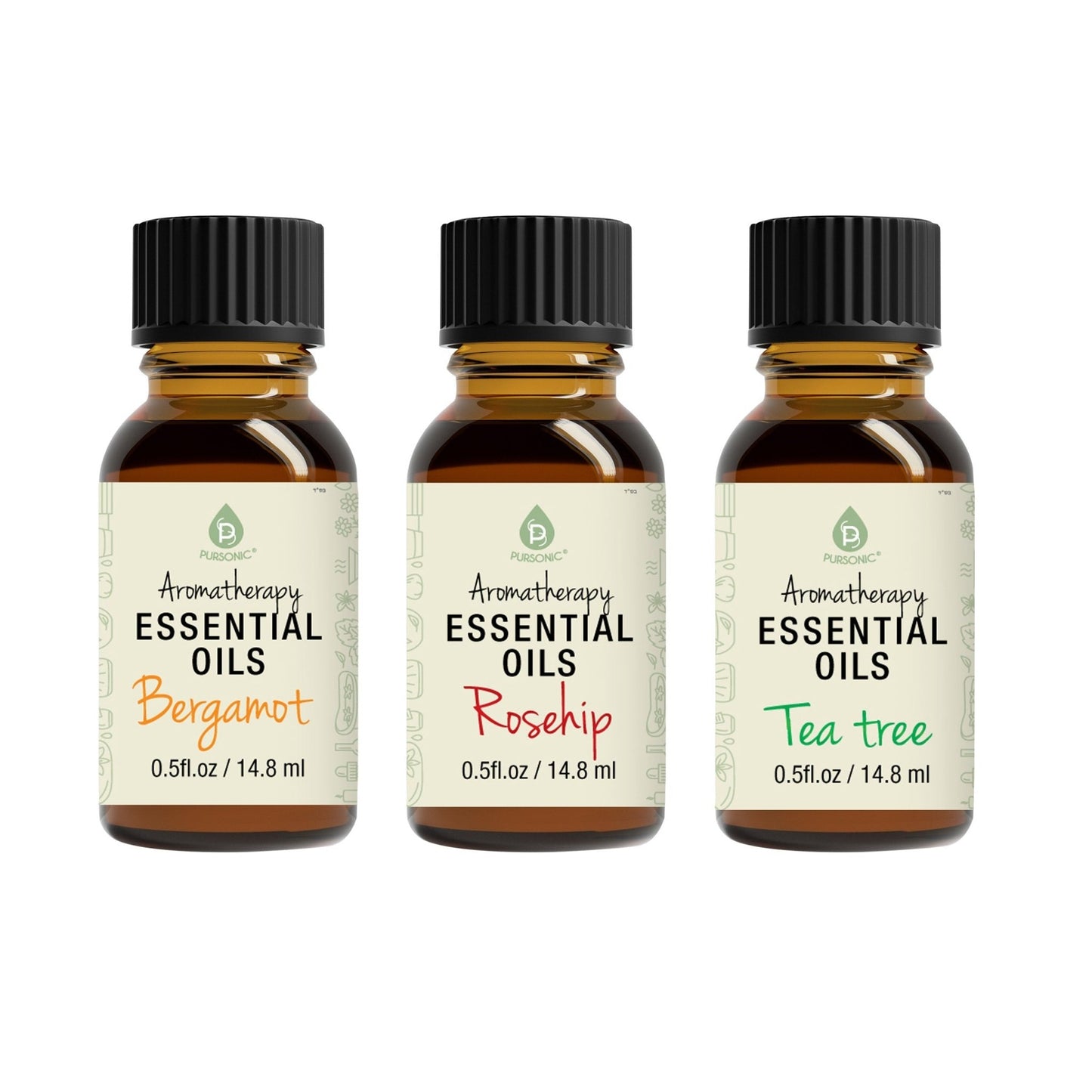 Aromatherapy Essential Oils (Bergamot, Rosehip, Tea Tree) - Couch Potato