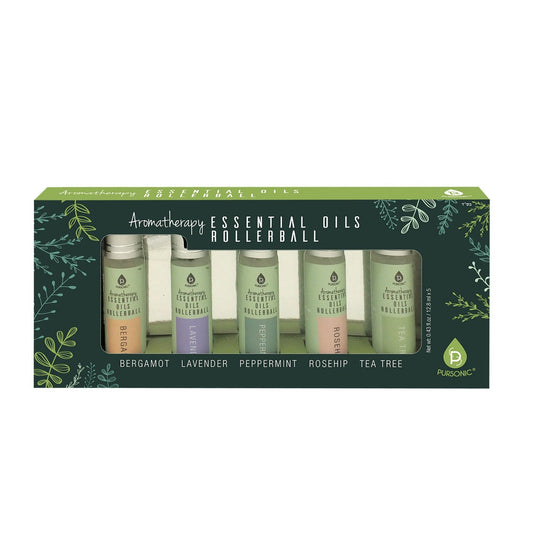 Aromatherapy Essential Oils Rollerballs (Bergamot, Lavender, Peppermint, Rosehip, Tea Tree) - Couch Potato
