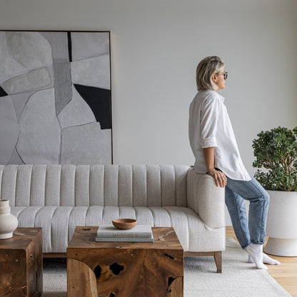 Elliot Condo Sofa - Cream - Couch Potato